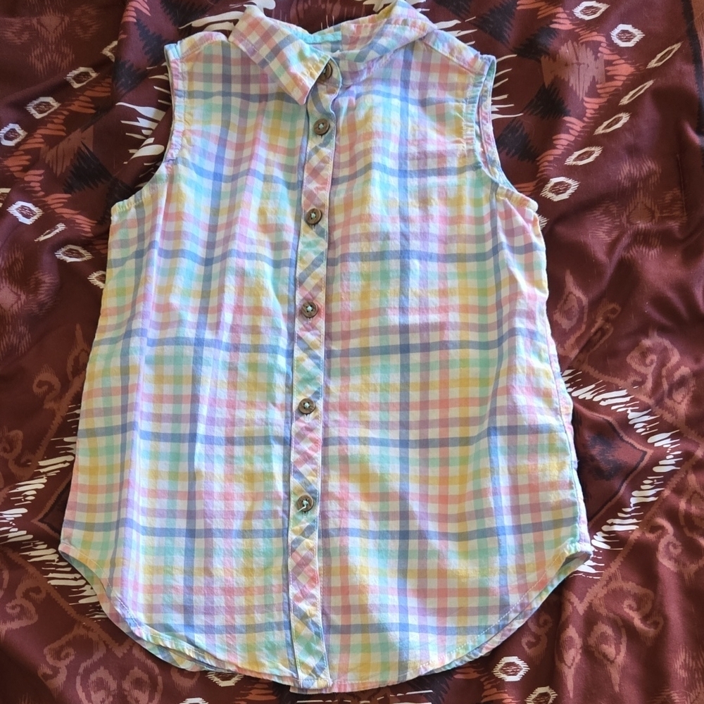 Kids Multicolor Sleeveless Shirt